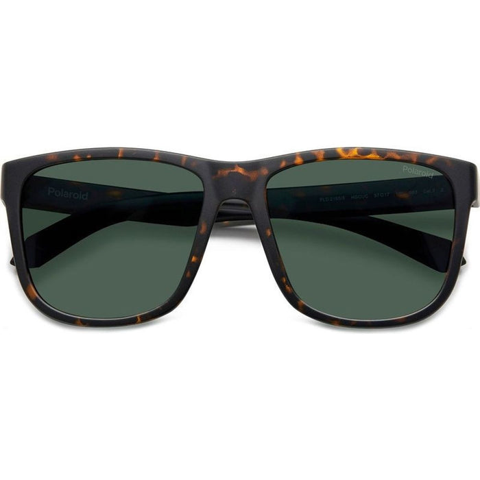 PLD 2155/S, Matte Brown Havana/Green Polarised Lenses