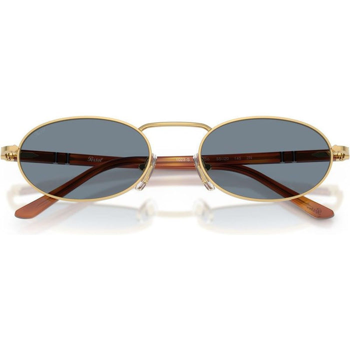 PO1023S, Gold/Blue Glass Lenses