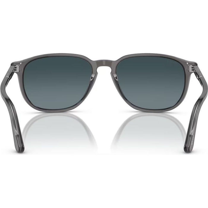 PO3019S, Transparent Grey/Blue Gradient Polarised Glass Lenses 52 Eye Size