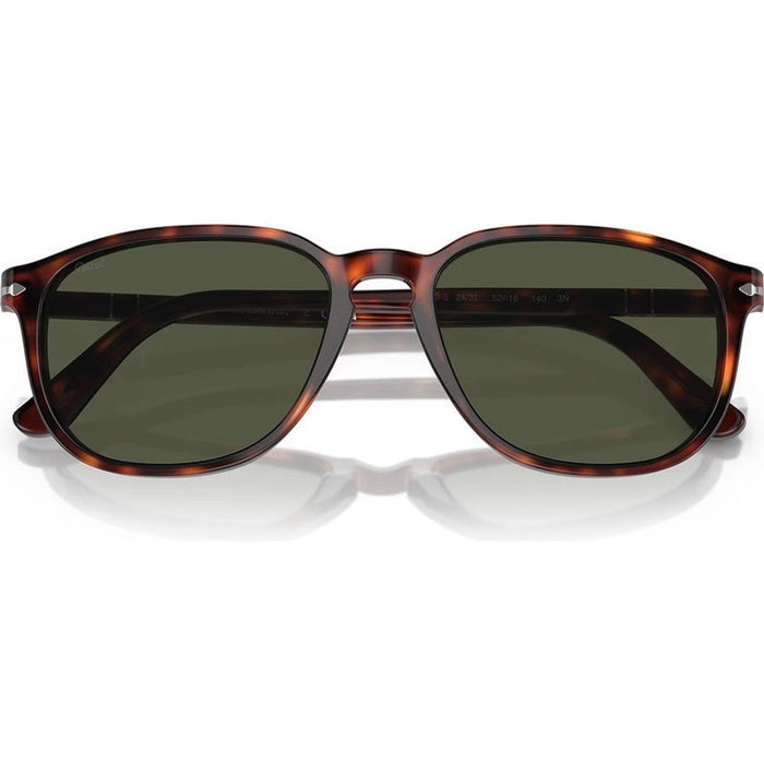 PO3019S, Havana/Green Glass Lenses 52 Eye Size