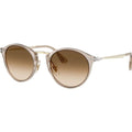 PO3166S, Transparent Brown/Brown Clear Gradient Glass Lenses