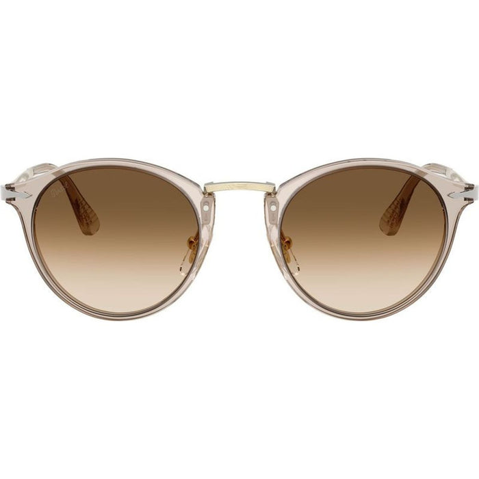 PO3166S, Transparent Brown/Brown Clear Gradient Glass Lenses