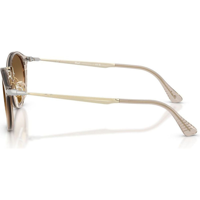 PO3166S, Transparent Brown/Brown Clear Gradient Glass Lenses