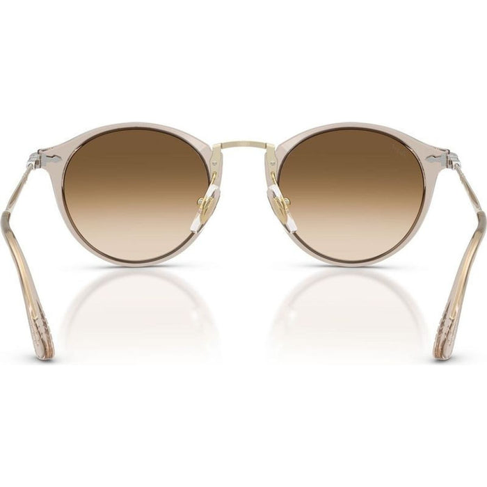 PO3166S, Transparent Brown/Brown Clear Gradient Glass Lenses