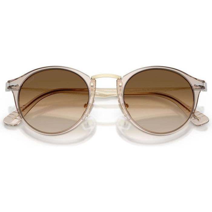 PO3166S, Transparent Brown/Brown Clear Gradient Glass Lenses