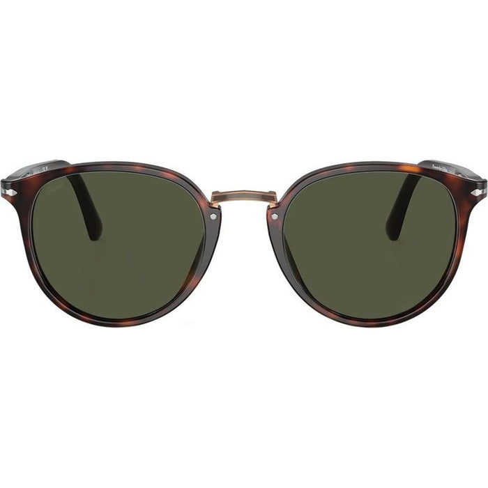 PO3210S, Havana/Green Glass Lenses