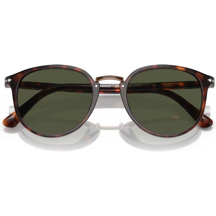 PO3210S, Havana/Green Glass Lenses