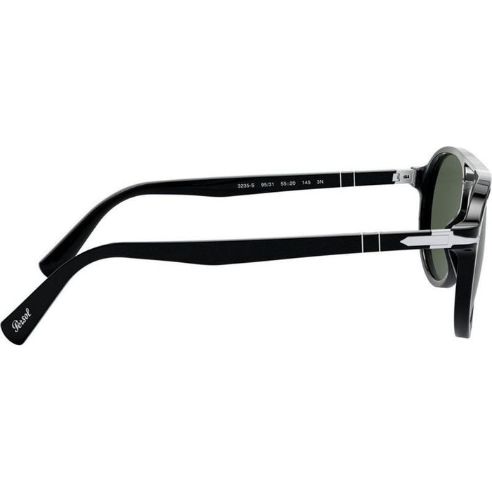 PO3235S, Black/Green Glass Lenses