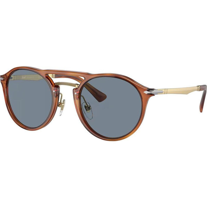 PO3264S, Terra Di Siena/Light Blue Glass Lenses