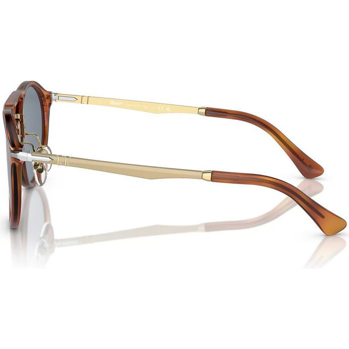 PO3264S, Terra Di Siena/Light Blue Glass Lenses