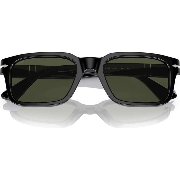 PO3272S, Black/Green Glass Lenses 55 Eye Size
