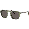 PO3292S, Transparent Green/Dark Grey Glass Lenses 52 Eye Size