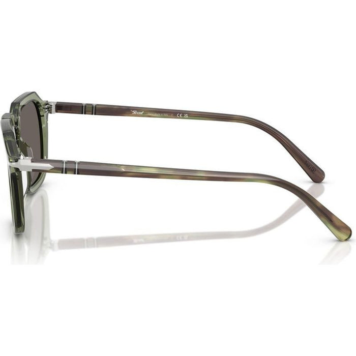 PO3292S, Transparent Green/Dark Grey Glass Lenses 52 Eye Size