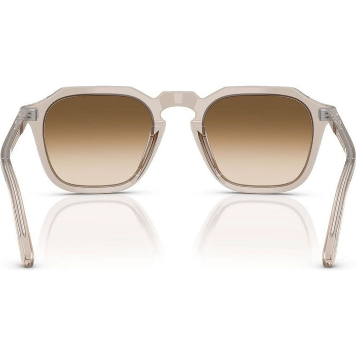 PO3292S, Transparent Brown/Brown Clear Gradient Glass Lenses