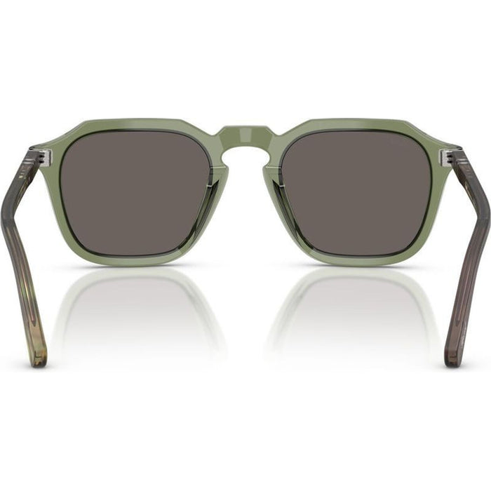 PO3292S, Transparent Green/Dark Grey Glass Lenses 52 Eye Size