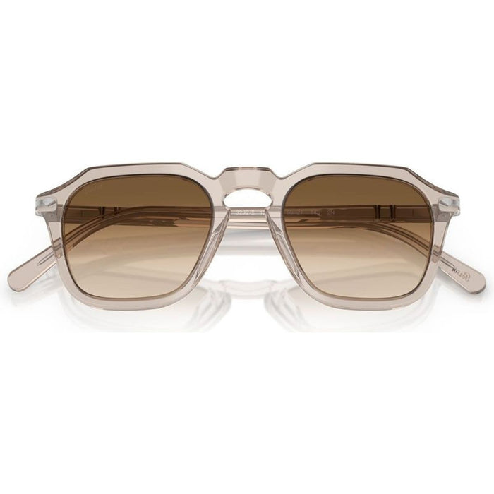 PO3292S, Transparent Brown/Brown Clear Gradient Glass Lenses