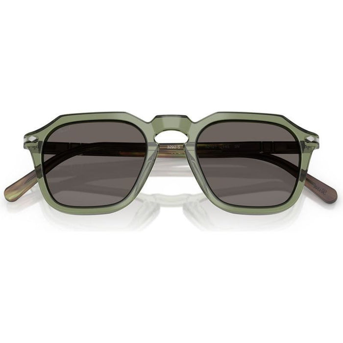 PO3292S, Transparent Green/Dark Grey Glass Lenses 52 Eye Size
