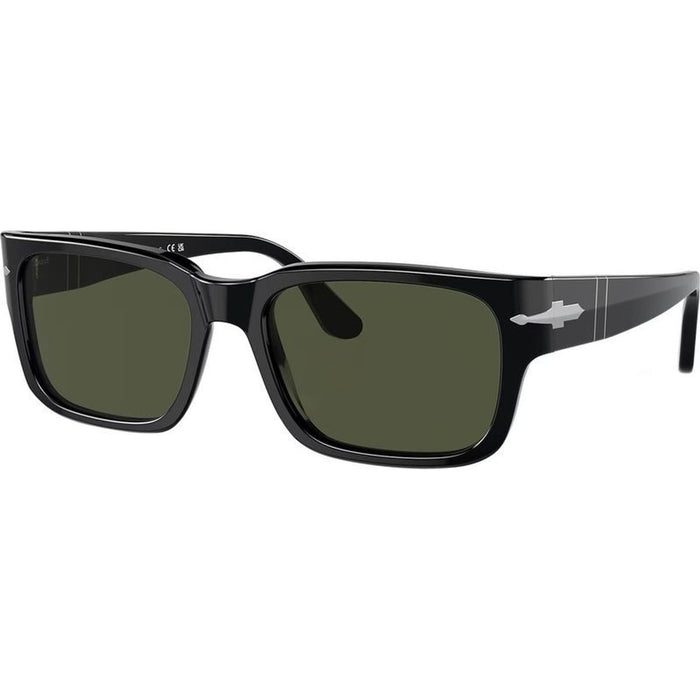 PO3315S, Black/Green Glass Lenses 55 Eye Size