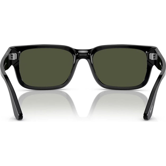 PO3315S, Black/Green Glass Lenses 55 Eye Size
