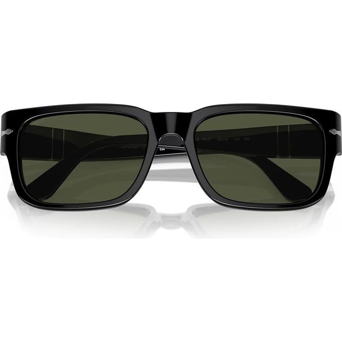 PO3315S, Black/Green Glass Lenses 55 Eye Size