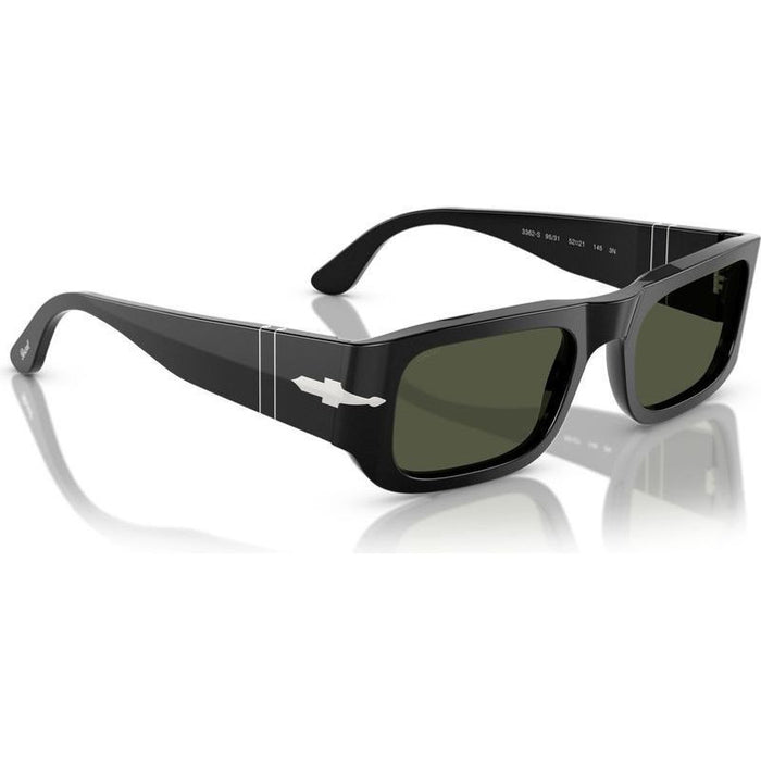 PO3362S, Black/Green Glass Lenses 55 Eye Size