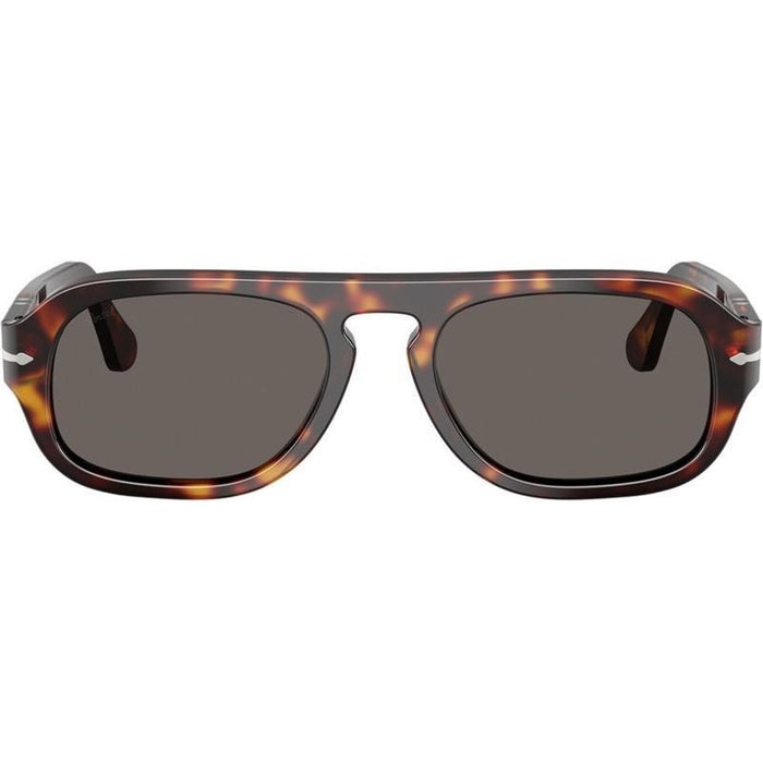 PO3369S, Havana/Dark Grey Glass Lenses 54 Eye Size