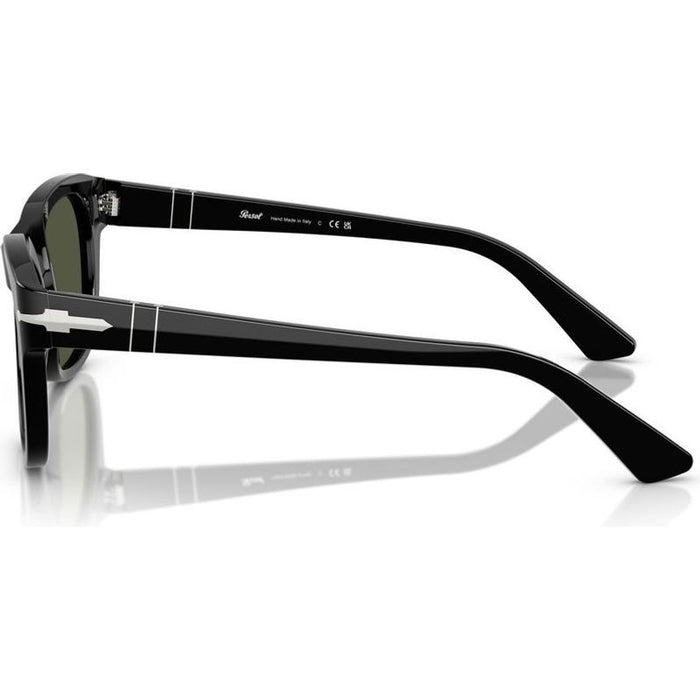 PO3372S, Black/Green Glass Lenses 53 Eye Size