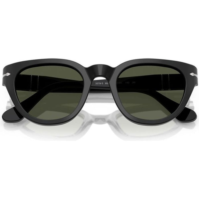 PO3379S, Black/Green Glass Lenses 51 Eye Size