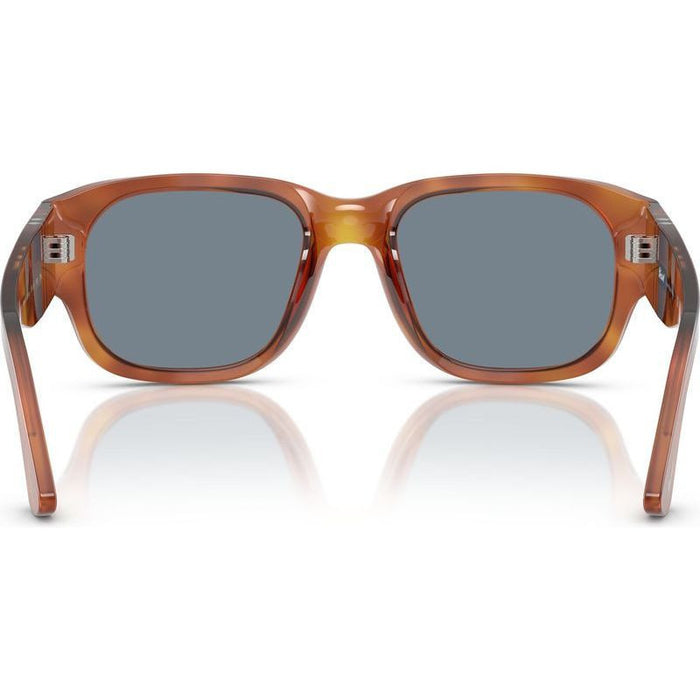 PO3380S, Terra Di Siena/Light Blue Glass Lenses 52 Eye Size