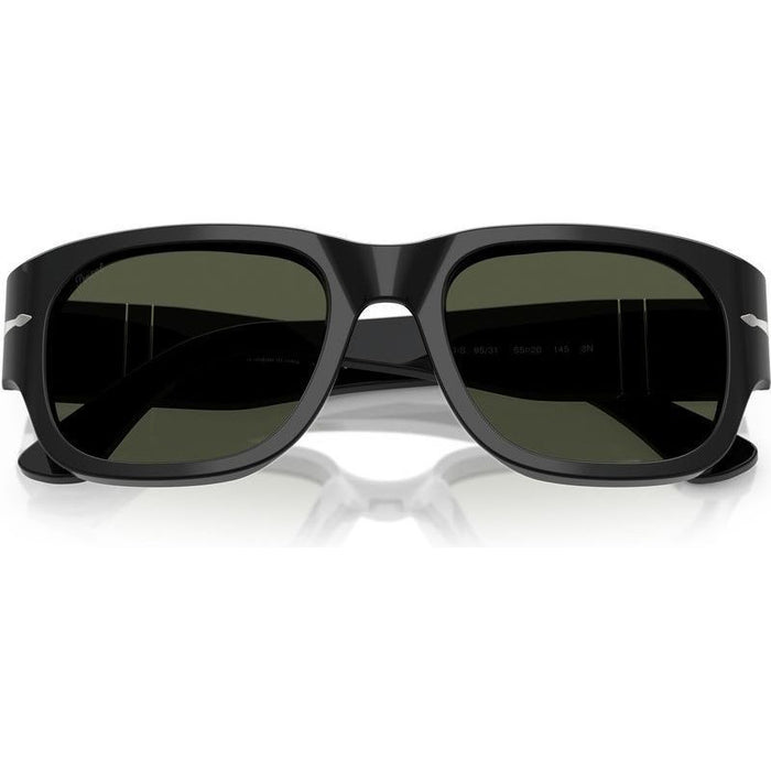 PO3380S, Black/Green Glass Lenses 52 Eye Size