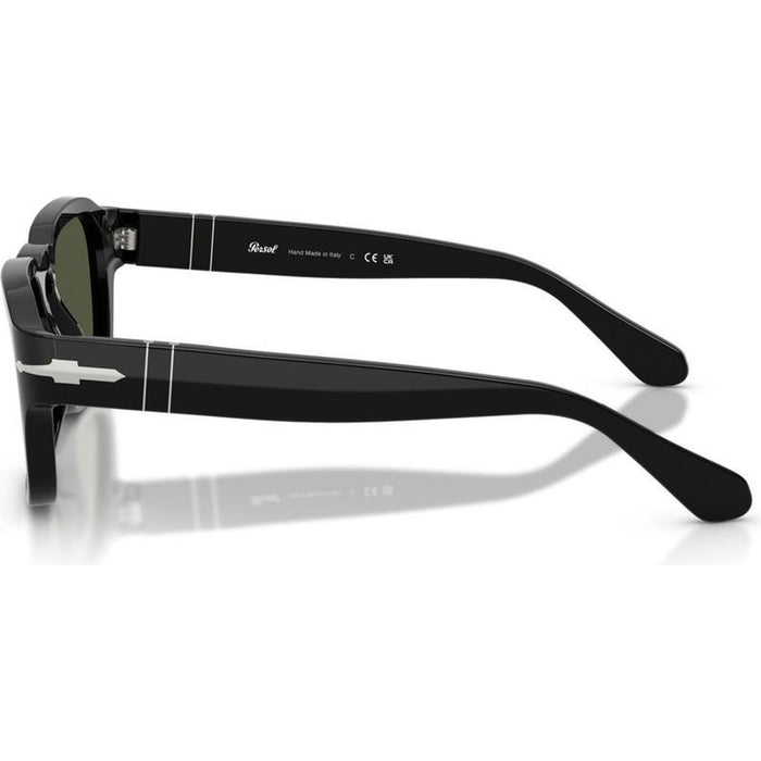 PO3386S, Black/Green Glass Lenses