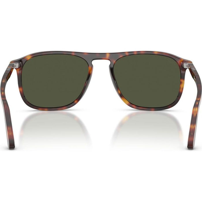 PO3392S, Havana/Green Glass Lenses 54 Eye Size