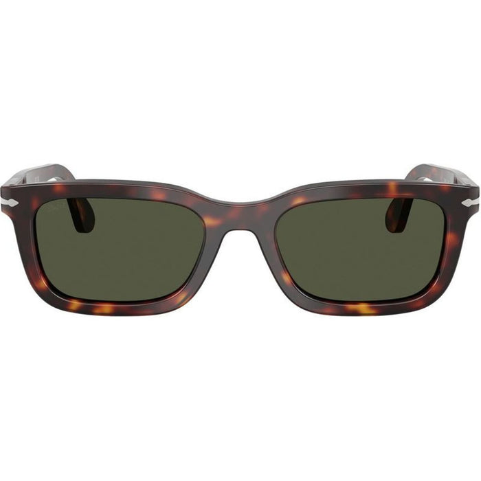 PO3396S, Dark Havana/Green Glass Lenses