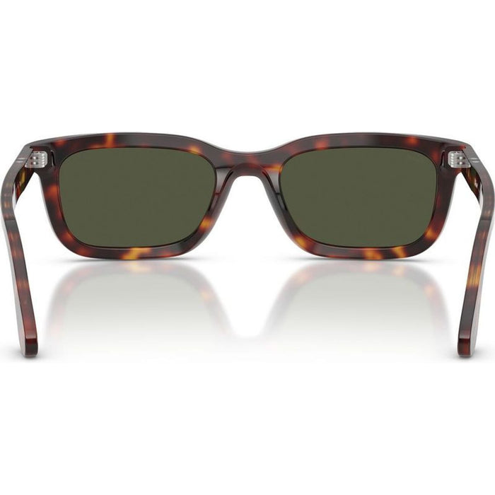 PO3396S, Dark Havana/Green Glass Lenses