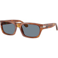 PO3398S, Terra Di Siena/Light Blue Glass Lenses 55 Eye Size