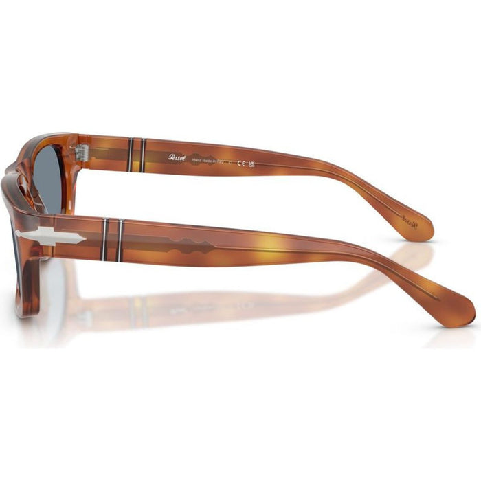 PO3398S, Terra Di Siena/Light Blue Glass Lenses 55 Eye Size