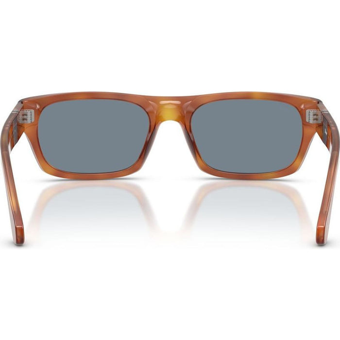 PO3398S, Terra Di Siena/Light Blue Glass Lenses 55 Eye Size