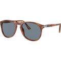 PO9649S, Terra Di Siena/Light Blue Glass Lenses 55 Eye Size