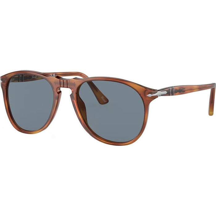 PO9649S, Terra Di Siena/Light Blue Glass Lenses 55 Eye Size