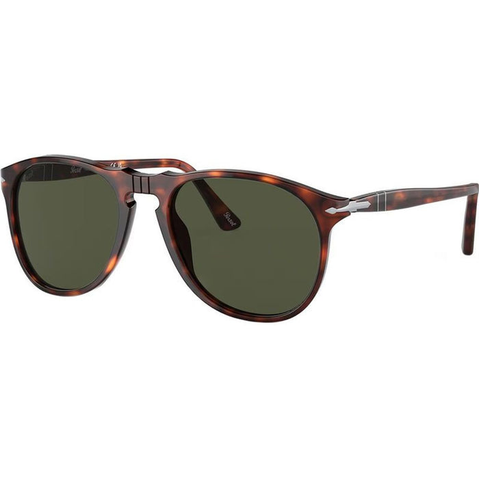 PO9649S, Havana/Green Glass Lenses