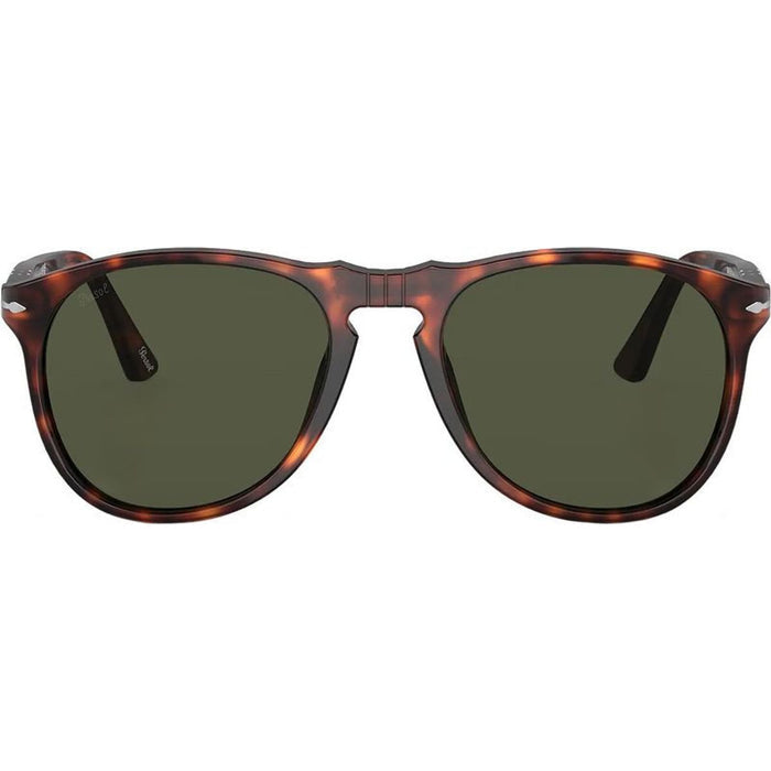 PO9649S, Havana/Green Glass Lenses