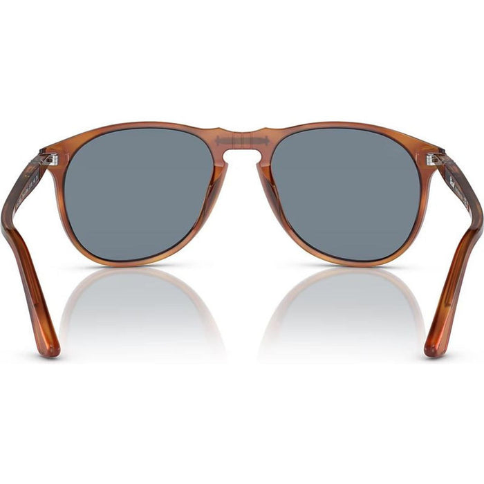 PO9649S, Terra Di Siena/Light Blue Glass Lenses 55 Eye Size