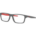 Port Bow OX8164, Satin Light Steel/Clear Lenses 55 Eye Size