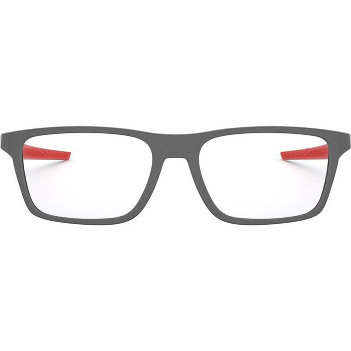 Port Bow OX8164, Satin Light Steel/Clear Lenses 55 Eye Size