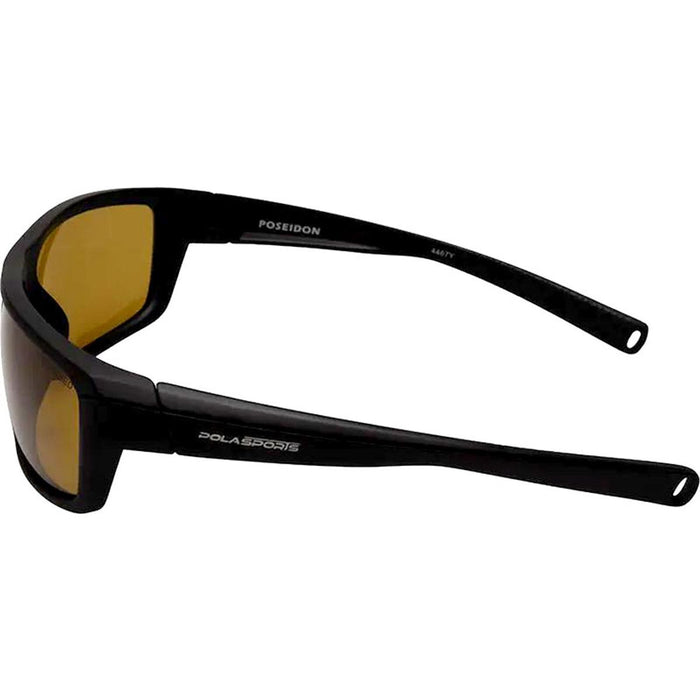Poseidon, Matte Black/Yellow Polarised Lenses