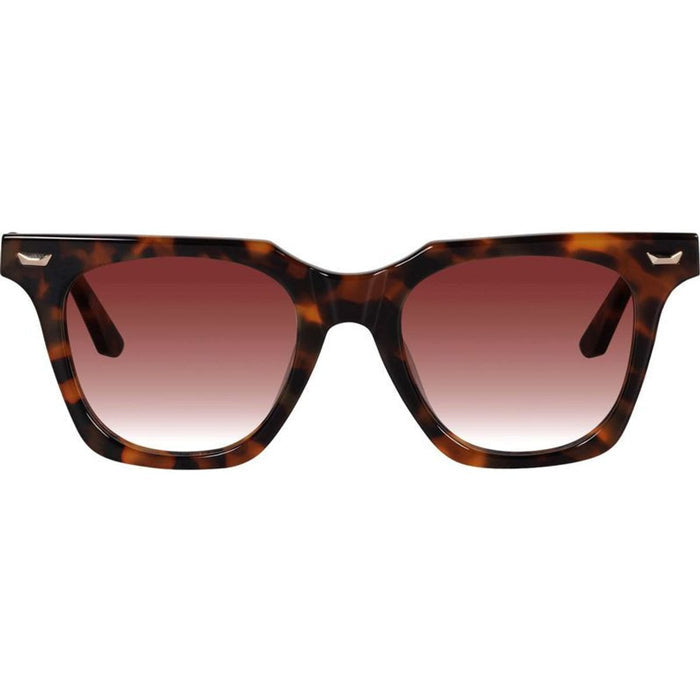 Prisoner II, Dark Amber Tort with Gold Metal/Dark Orange Gradient Lenses