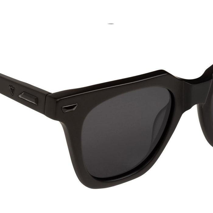 Prisoner II, Matte Black with Gloss Black Metal Trim/Black Polarised Lenses