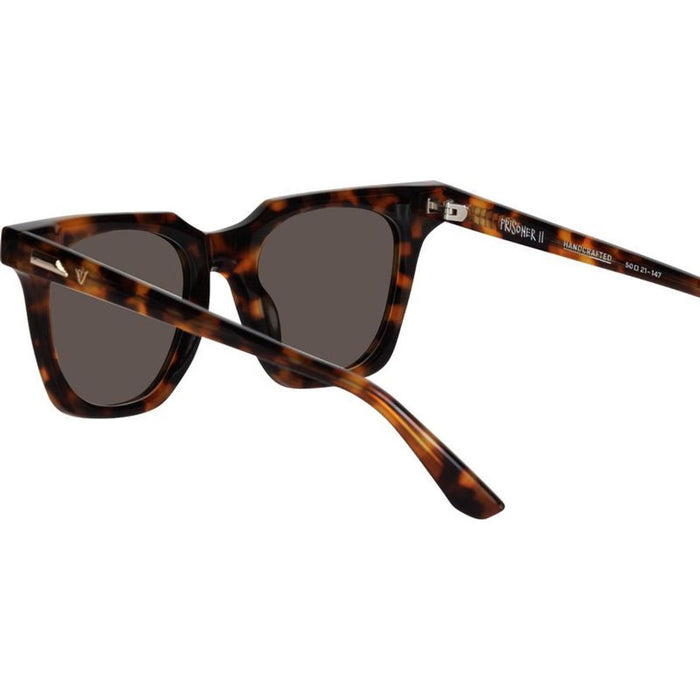 Prisoner II, Dark Amber Tort with Gold Metal/Brown Lenses