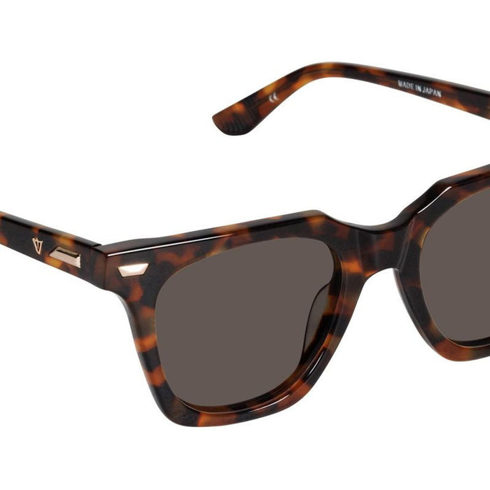 Prisoner II, Dark Amber Tort with Gold Metal/Brown Lenses