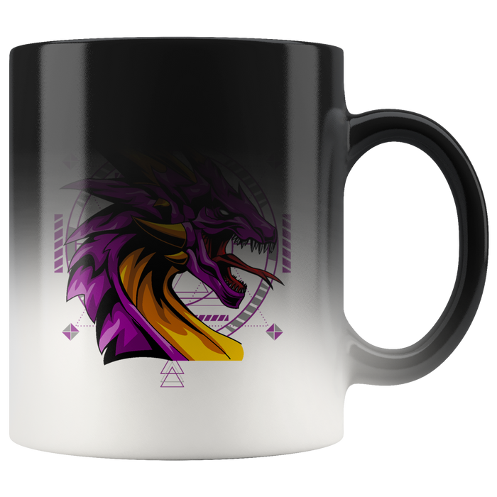 Purple Dragon, Color Change 11oz Ceramic Mug, Shipping Included